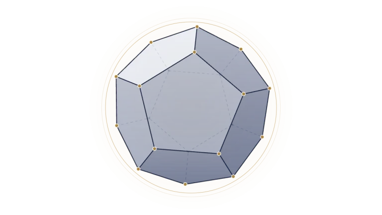 Dodecahedron, the Platonic solid of ether in sacred geometry